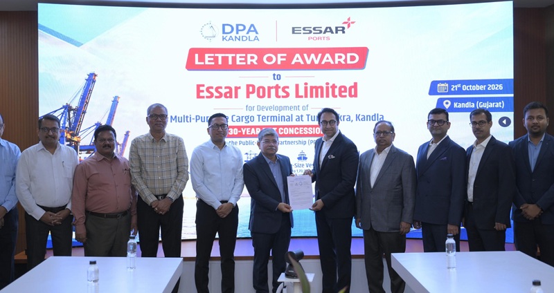 Deendayal Port Authority issues letter of Award to Essar Ports Ltd